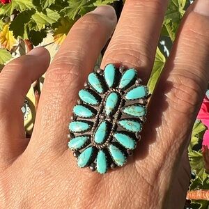 Turquoise Cluster Ring